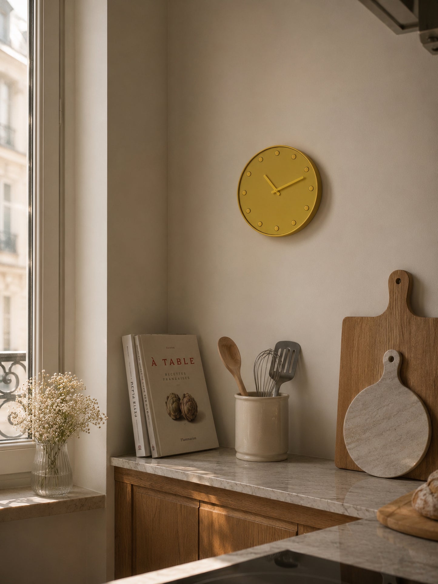 Nordic Pop Round Clock — Sunny Touch