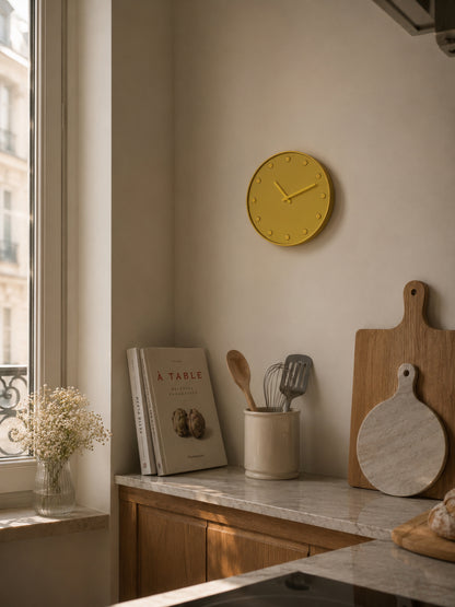 Nordic Pop Round Clock — Sunny Touch