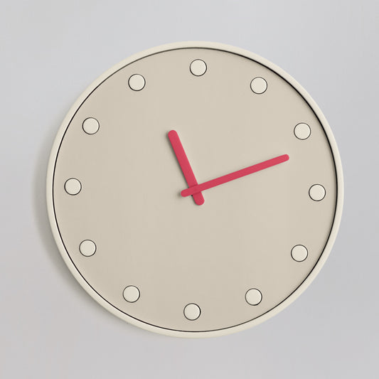 Nordic Pop Round Clock — Cloud Lotus