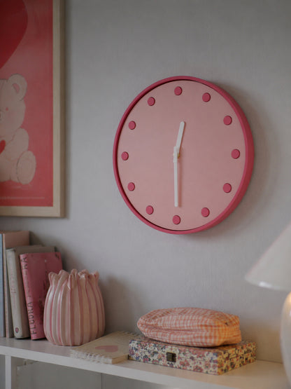 Nordic Pop Round Clock — Blush Atelier
